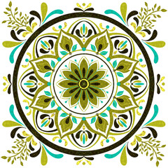 Mandala for home decor, surface, apparel, stationery design.