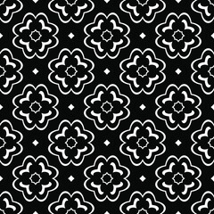 Seamless vector pattern in geometric ornamental style. 
