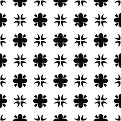 Seamless vector pattern in geometric ornamental style. 