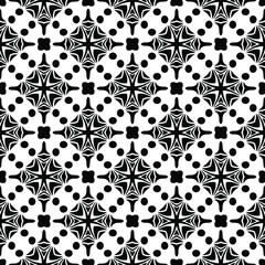 Seamless vector pattern in geometric ornamental style. 