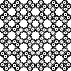 Seamless vector pattern in geometric ornamental style. 