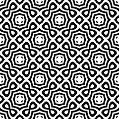 Seamless vector pattern in geometric ornamental style. 