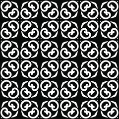 Seamless vector pattern in geometric ornamental style. 