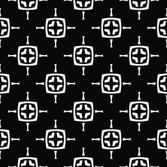 Seamless vector pattern in geometric ornamental style. 