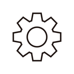 Gear icon vector illustration sign