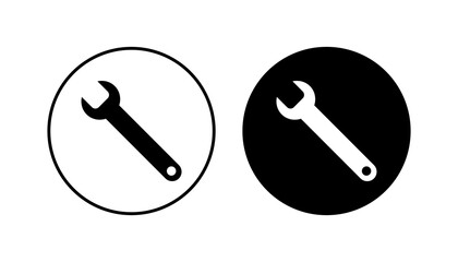 Wrench icon set. repair icon vector. tools icon vector