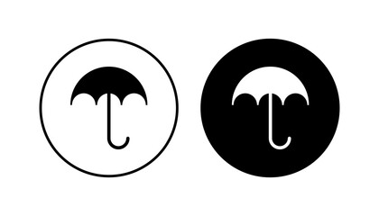 Umbrella icon set. umbrella sign icon