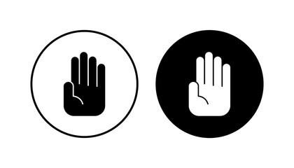 Hand icon set. hand vector icon, palm,click