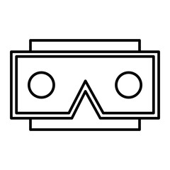 Vector Stereoscope Outline Icon Design