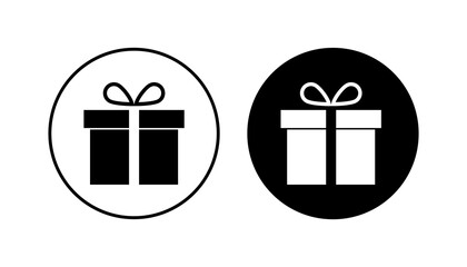 Gift icon set. gift vector icon. birthday gift