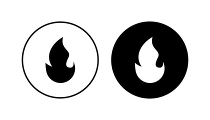 Fire icon set. fire vector icon