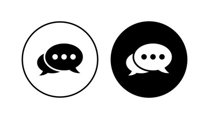 Chat icon set. speech bubble icon. comment icon vector. message. contact us