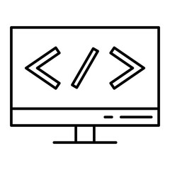 Vector Software Outline Icon Design