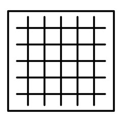Vector Grid Outline Icon Design