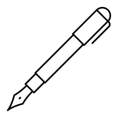 Vector Pen Outline Icon Design