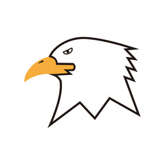 Eagle head icon vector illustration sign