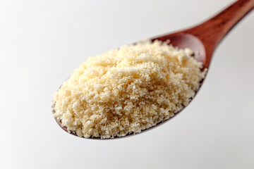 cheese powder on a white background