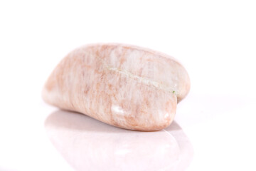 Macro mineral stone jasper on a white background