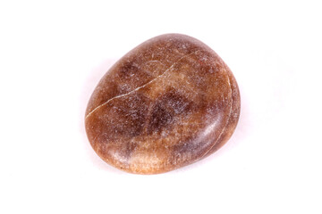 Macro mineral stone jasper on a white background