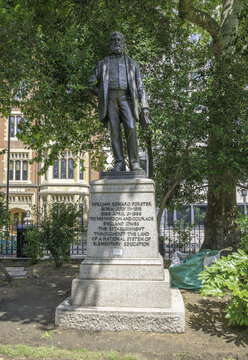 LONDON, UNITED KINGDOM - Jun 23, 2021: A Statue Of William Edward Forster By Richard Pinker