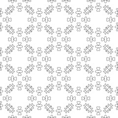 Vector pattern with symmetrical elements . Modern stylish abstract texture. Repeating geometric tiles from 

striped elements.Black and white pattern.