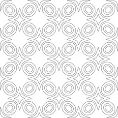 Vector pattern with symmetrical elements . Modern stylish abstract texture. Repeating geometric tiles from 

striped elements.Black and white pattern.