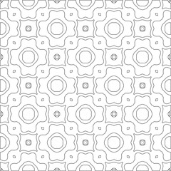 Vector pattern with symmetrical elements . Modern stylish abstract texture. Repeating geometric tiles from 

striped elements.Black and white pattern.