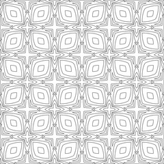 Vector pattern with symmetrical elements . Modern stylish abstract texture. Repeating geometric tiles from 

striped elements.Black and white pattern.