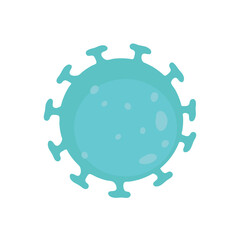 Logo Coronaviruses influenza, viral disease epidemic, protecting merchants immune coronavirus pneumonia infection. Vector illustration on a white background.