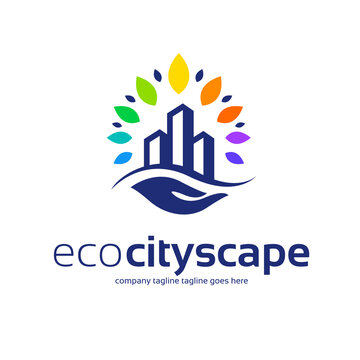 Eco friendly smart city logo design