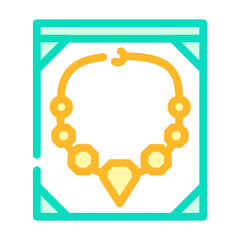 jewelry style color icon vector. jewelry style sign. isolated symbol illustration