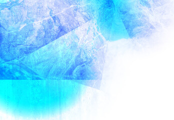 青い大理石の背景テクスチャフレーム