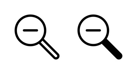 Zoom out icon vector for web, computer and mobile app