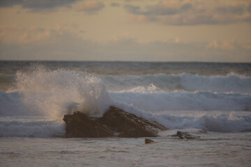 Portugiesisches Meer, Atlantik, Wellen, Wasser, Küste