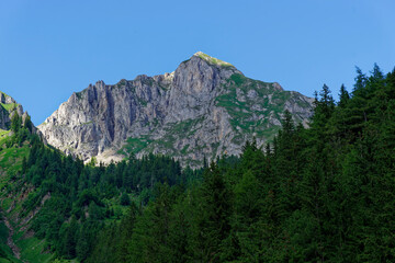 Fototapeta premium sunset in the austrian mountains