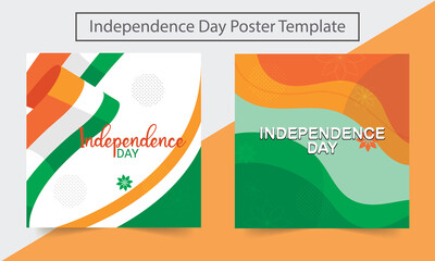 Happy Independence day India, Vector illustration, Flyer design. Greeting Card with brush stroke background.