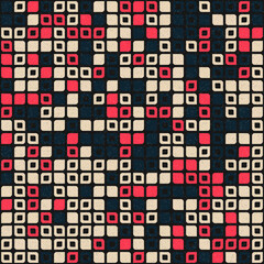 Abstract Geometric Pattern generative computational art illustration