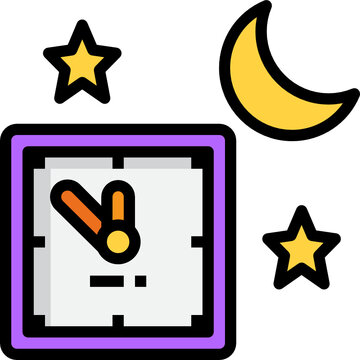 Midnight Color Outline Icon