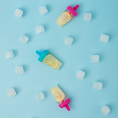 Ice cream made from frozen lemon.