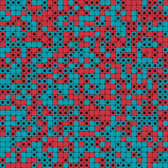 Fototapeta premium Abstract Geometric Pattern generative computational art illustration