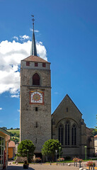 St.Etienne church. City of Moudon, Switzerland. XII - XIV centuries