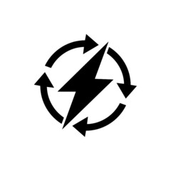 Renewable Energy icon isolated on white background