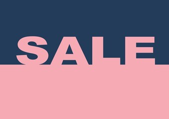 sale sign on pink background