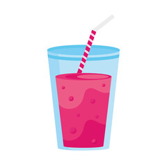 cocktail drink with straw