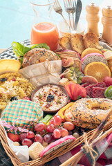 Breakfast spread, Continental, Rustic Setup