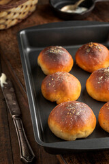 Buns, Breakfast, Continental, Rustic Setup