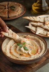 Hummus, Breakfast, Continental, Rustic Setup