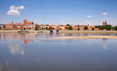 Fototapeta premium Panoramic view of Torun. Poland