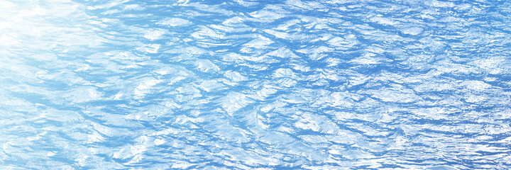 Light reflection Beautiful wave pattern on the ocean surface.
