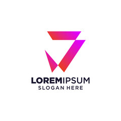 Letter J logo vector illustration, Design inspiration. Colorful icons